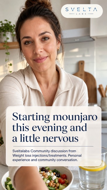 Starting mounjaro this evening and a little nervous