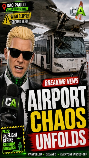 Buses, Wings, and Wildcat Walkouts: A Day of Airport Mayhem