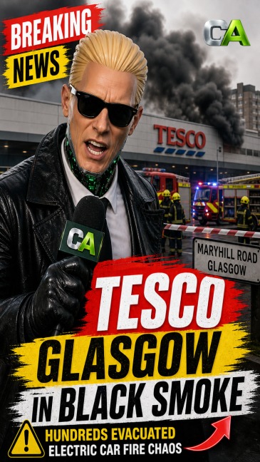 Tesco Glasgow Descends Into Smoke